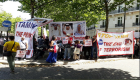 بالفيديو.. مظاهرة في باريس رفضا لزيارة تميم والدعم القطري للإرهاب