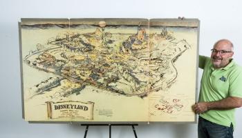 الخريطة رسمها والت ديزني في الخمسينيات