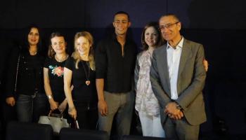 محمد رمضان مع أسرة الرئيس الراحل السادات