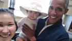 بالفيديو.. سيلفي أوباما ورضيعة يغزو مواقع التواصل