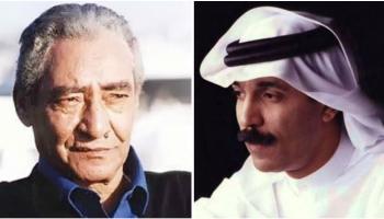 الفنان عبدالله الرويشد والشاعر عبدالرحمن الأبنودي