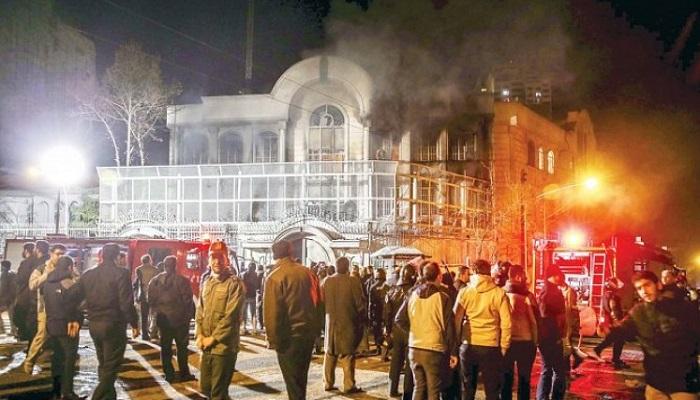 اقتحام السفارة السعودية في طهران انتهاك واضح للقانون الدولي