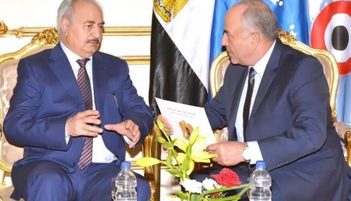 حجازي وحفتر خلال اللقاء