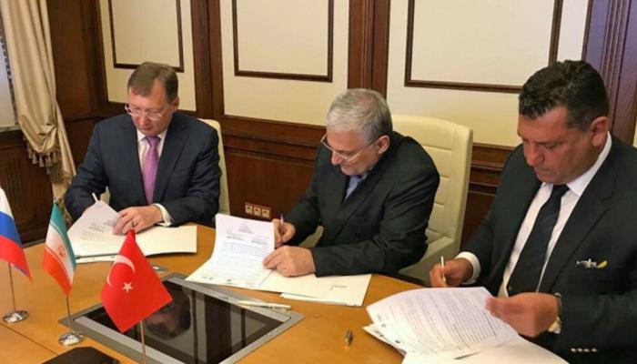 إمضاء اتفاقية بين إيران وتركيا وروسيا في مجال النفط
