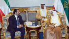 أمير الكويت يناقش مع رئيس وزراء لبنان تعزيز العلاقات الثنائية