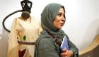 ابنة معارض إيراني تنتظر فجر الحرية في معرض فني