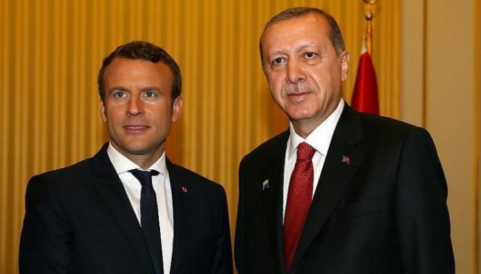 أردوغان وماكرون في لقاء سابق