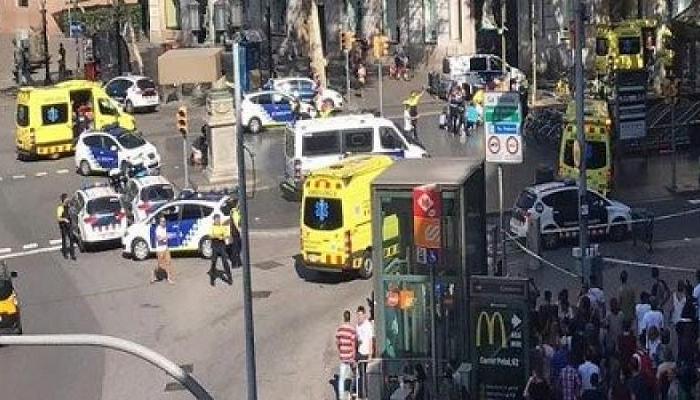 حادث دهس في برشلونة خلف العديد من الضحايا