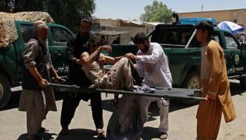 ضحايا تفجير سابق في أفغانستان