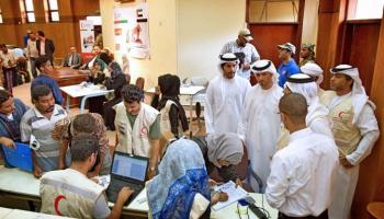الهلال الأحمر ينفذ 