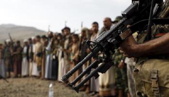 حشود حوثية بصنعاء