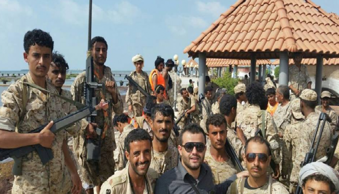 الجيش الوطني اليمني في جزيرة ميدي