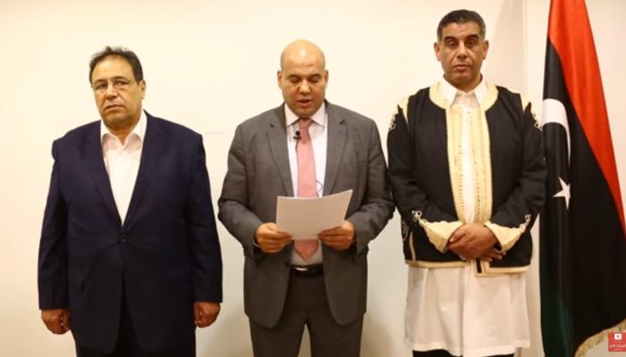 الأعضاء الثلاثة بالمجلس الرئاسي الليبي