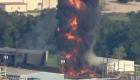 بالفيديو.. حريق جديد في مصنع الكيماويات المنكوب بتكساس