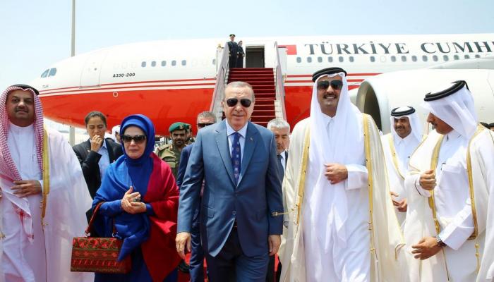 أمير قطر يستقبل أردوغان- أرشيفية