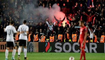 جماهير ألمانيا في لقاء التشيك