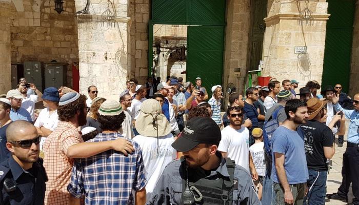المستوطنون يستبيحون الأقصى في حراسة شرطة الاحتلال - صورة أرشيفية