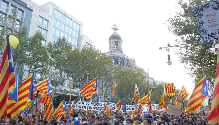 تظاهرات داعية للاستقلال في كتالونيا- أرشيفية
