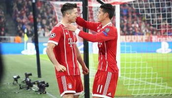 فرحة ليفاندوفسكي بالهدف