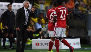 أنشيلوتي مع تياجو وآلابا