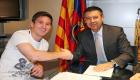 رئيس برشلونة يؤكد تجديد عقد ميسي 