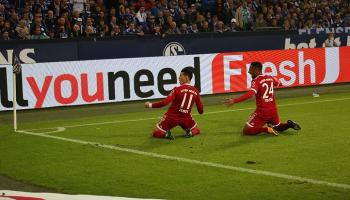 جيمس يحتفل بأولى أهدافه مع بايرن