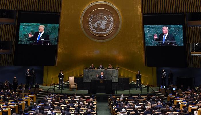 الرئيس الأمريكي ترامب يلقي كلمته أمام الأمم المتحدة