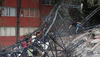 دمار كبير خلفه زلزال المكسيك 