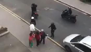 جانب من حادث السرقة في لندن