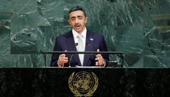 الشيخ عبد الله بن زايد آل نهيان في الأمم المتحدة