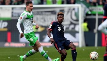 جوليان دراكسلر أمام بايرن بقميص الفولفي