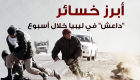 إنفوجراف.. أبرز خسائر داعش في ليبيا خلال أسبوع