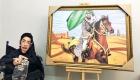  رسام سعودي يؤيد التطوير بصورة لولي العهد يمتطي حصانا