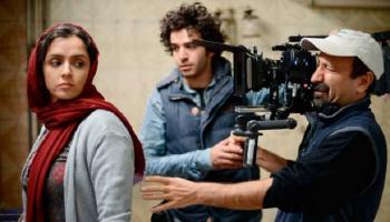 المخرج أصغر فرهادي خلال تصوير 