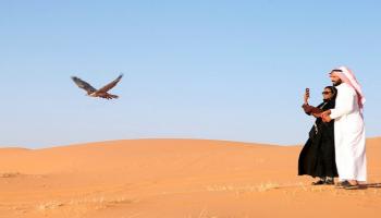 زوار في محمية "الريم" البرية
