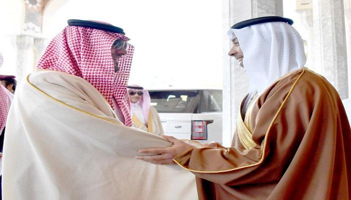 منصور بن زايد يستقبل وزير الداخلية السعودي
