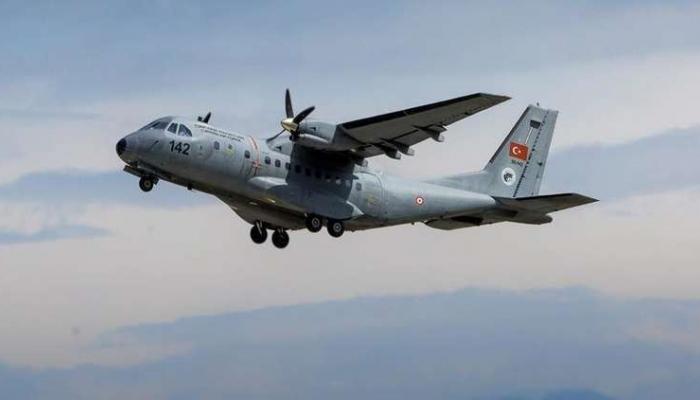 طائرة نقل عسكرية تركية من طراز "CN-235 CASA"- أرشيفية