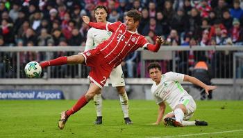 مولر لحظة تسجيل أحد الأهداف