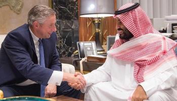 الأمير محمد بن سلمان مع كلاوس كلينفيلد