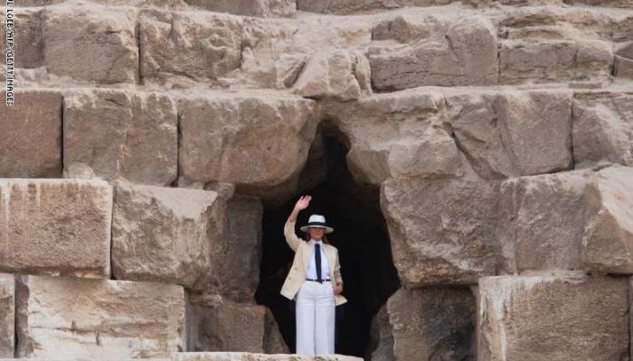 ميلانيا ترامب تزور أهرامات الجيزة