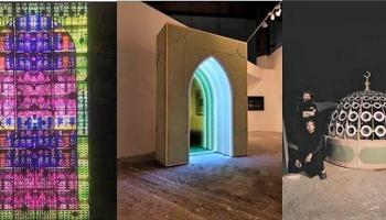 جانب من أعمال الفنانين السعوديين في معرض"فن أبوظبي"