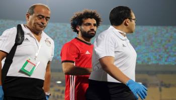 إصابة محمد صلاح مهاجم مصر
