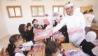 الهلال الأحمر الإماراتي يوزع 6 آلاف حقيبة مدرسية على الطلاب باليمن