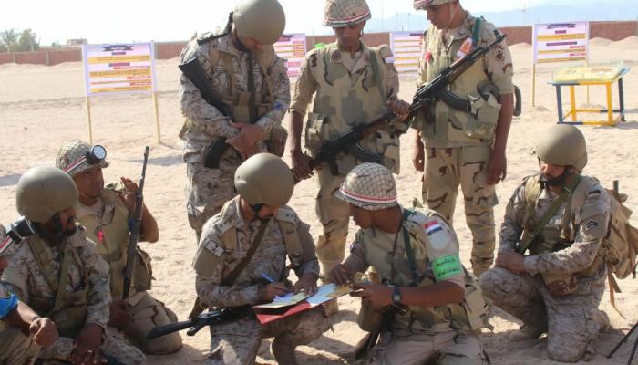 جانب من تدريب القوات السعودية والمصرية المشاركة في "تبوك-4"