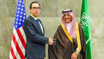 وزير المالية السعودي ووزير الخزانة الأمريكي