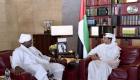 منصور بن زايد يستقبل مساعد الرئيس السوداني