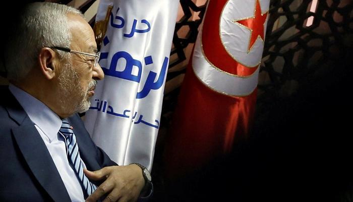 راشد الغنوشي زعيم حركة النهضة الإخوانية في تونس - أرشيفية
