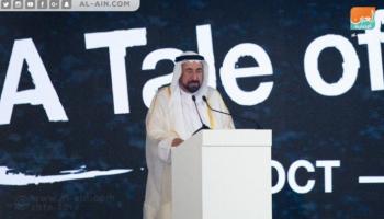 حاكم الشارقة يلقي كلمة افتتاح معرض الكتاب