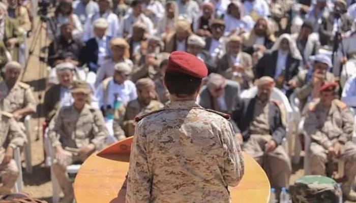 جانب من مؤتمر قبائل صنعاء لدعم التحالف والشرعية ضد انقلاب الحوثي