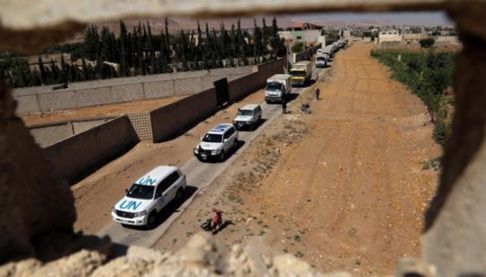 قافلة مساعدات أممية إلى سوريا - أرشيفية